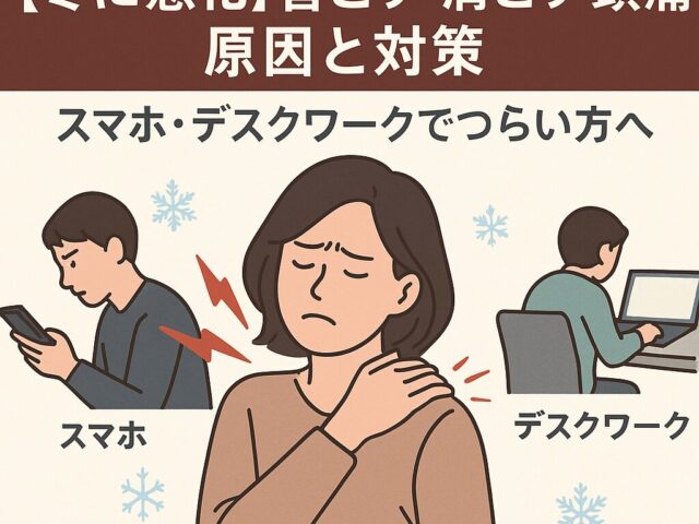 【冬に悪化】首こり・肩こり・頭痛の原因と対策｜スマホ・デスクワークでつらい方へ