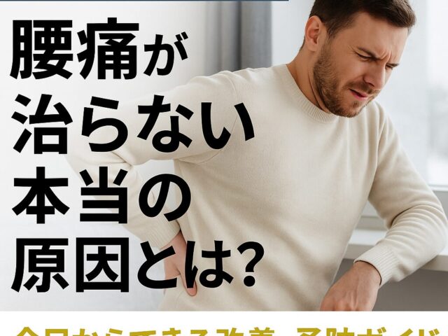 【冬の冷えで悪化】腰痛が治らない本当の原因とは？｜今日からできる改善・予防ガイド